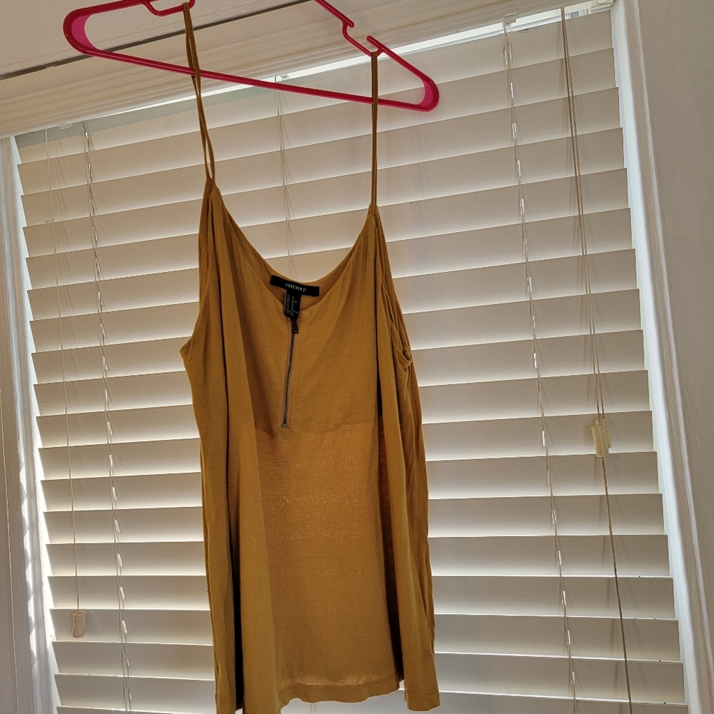 Forever 21 mustard yellow tank